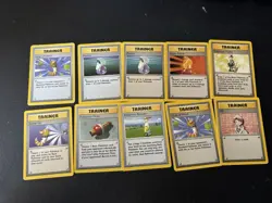 Vintage Pokemon Shadowless Trainer Cards Lot Of 10 - Image 1
