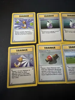 Vintage Pokemon Shadowless Trainer Cards Lot Of 10 - Image 2