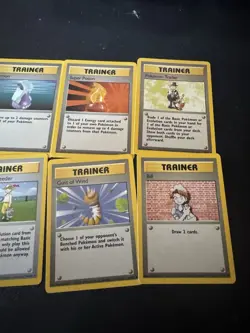 Vintage Pokemon Shadowless Trainer Cards Lot Of 10 - Image 4