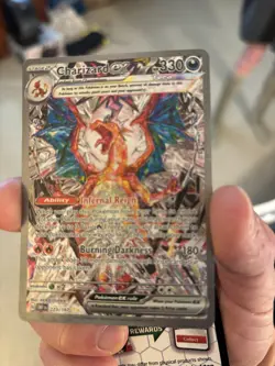 Pokemon TCG Charizard EX Holo Card 223/197 Obsidian Flames Pack Fresh - Image 1