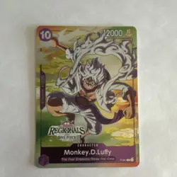 Bandai One Piece Card Game Monkey.D.Luffy Regionals Promo P-041 12000 Power - Image 1