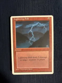 Lightning Bolt MTG Core Set 4th Edition Regular - Image 1