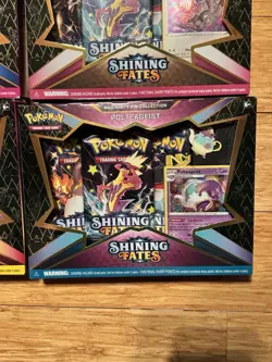 Pokemon TCG Shining Fates Mad Party Pin Collection Box Set of 4 Factory Sealed - Image 2