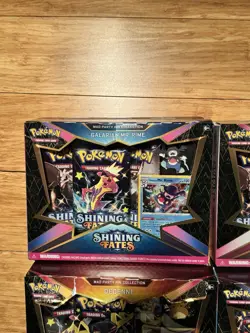 Pokemon TCG Shining Fates Mad Party Pin Collection Box Set of 4 Factory Sealed - Image 4