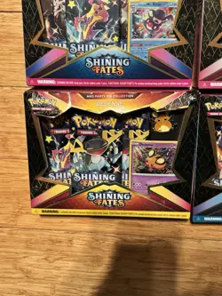 Pokemon TCG Shining Fates Mad Party Pin Collection Box Set of 4 Factory Sealed - Image 5