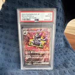 Pokemon Revavroom ex 135/108 SV3 Special Art Rare Holo PSA 10 Japanese - Image 1