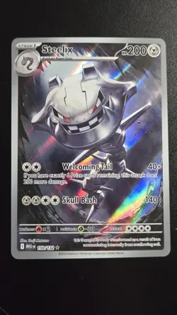 Steelix 150/132 Illustration Rare Pokemon TCG Mega Evolution Near Mint Condition - Image 1
