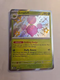 Jumpluff 098/091 - Pokemon TCG SV: Paldean Fates - Baby Shiny Rare - Image 2