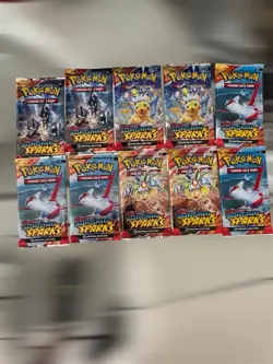 (x10) Pokemon Surging Sparks Booster Packs Brand New Sealed Bulk Lot 10 Pack - Image 1