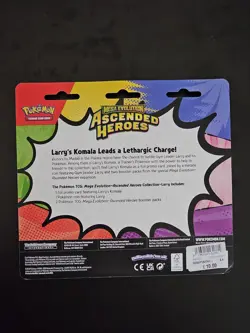 Pokemon Ascended Heroes 2 Pack Blister - Brand New Sealed - Larry's Komala Promo - Image 2