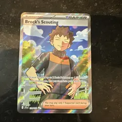 Brock's Scouting 179/159 Journey Together Ultra Rare Full Art Pokemon - Image 1