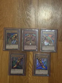 yugioh exodia the forbidden one complete set ygld ultra rare!!NM! - Image 1