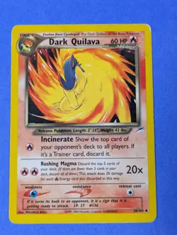 Dark Quilava - 39/105 - Uncommon Unlimited Neo Destiny - Pokemon Card - MP - Image 1