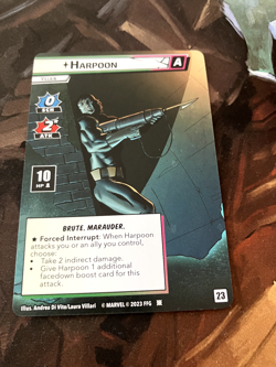 Marvel Champions Next Evolution Promo Card Harpoon Full Art - Image 1