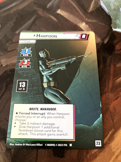 Marvel Champions Next Evolution Promo Card Harpoon Full Art - Image 2