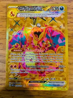 N-MINT! Charizard ex (228/197) Obsidian Flames Hyper Rare Gold Pokemon Card! - Image 1