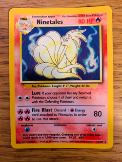 Ninetales (12/102) Holo Base Set Pokemon Card! FAST & FREE P&P! - Image 1