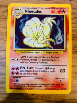 Ninetales (12/102) Holo Base Set Pokemon Card! FAST & FREE P&P! - Image 2