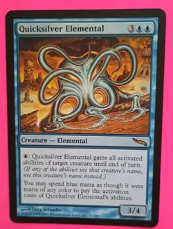 Magic the Gathering MTG Mirrodin QUICKSILVER ELEMENTAL Rare VLP/EX 2003 NICE!! - Image 3