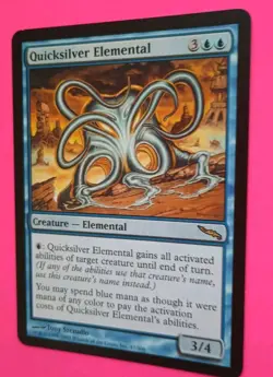 Magic the Gathering MTG Mirrodin QUICKSILVER ELEMENTAL Rare VLP/EX 2003 NICE!! - Image 4