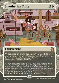 MTG Smothering Tithe Wilds of Eldraine: Enchanting Tales Regular Mythic Rare - Image 1