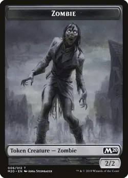 10 Token Cards - ZOMBIE Tokens - CORE SET 2020 - Image 1