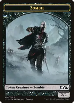 10 Token Cards - ZOMBIE Tokens - CORE SET 2019 - Image 1