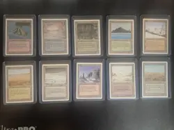 Revised Dual Lands Complete - MTG Magic the Gathering 1994 * ALL 10 DUAL LANDS * - Image 2