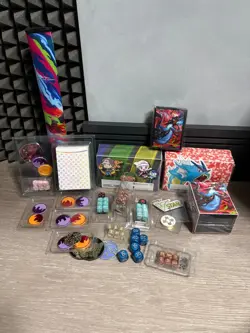 Pokemon TCG Mega Charizard X ex UPC Accessories, 151 Deck Box,Dice Joblot - Image 1