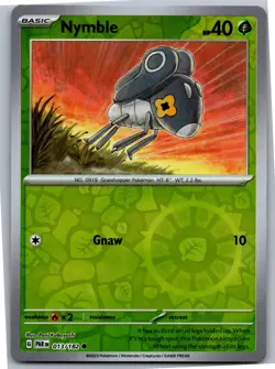 Nymble - - SV04: Paradox Rift 013/182 - Common - NM Pokemon TCG - Image 1