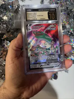 2022 Pokemon SWSH Rayquaza VMAX Trainer Gallery Holo #TG20/TG30 CGC 10 Pristine - Image 1