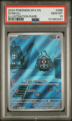PSA 10 Duskull 068/064 Shrouded Fable Illustration Rare Pokemon SV SFA EN - Image 1