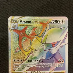 Arceus VSTAR 176/172 Pokemon TCG Brilliant Stars Secret Rare Rainbow NM - Image 2