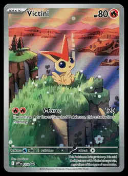 Pokemon Card - Victini Scarlet & Violet Promo 208 Holo Illustration Rare - Image 1