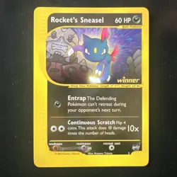 Pokemon 2002 Best Stamped Promo 5 Rocket's Sneasel WINNER - Brand New - NM/MT - Image 1