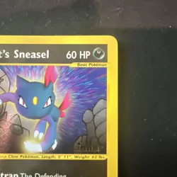 Pokemon 2002 Best Stamped Promo 5 Rocket's Sneasel WINNER - Brand New - NM/MT - Image 3