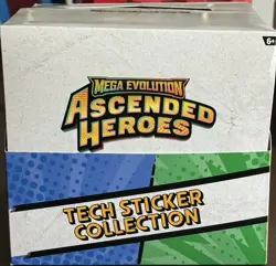 Pokemon Mega Evolution Ascended Heroes Tech Sticker Case In Hand 6 Red 6 Purple - Image 2