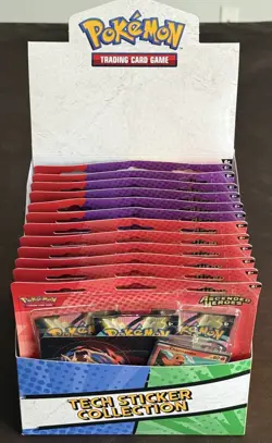 Pokemon Mega Evolution Ascended Heroes Tech Sticker Case In Hand 6 Red 6 Purple - Image 3