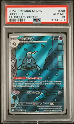 PSA 10 Dusclops 069/064 Pokemon Shrouded Fable IR 2024 - Image 1