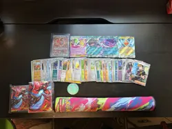 Pokemon Lot Foil Promo Oricorio 35+ Foil Cards Playmat Sleeves Mega Charizard X - Image 1