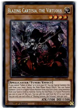 YUGIOH BLAZING CARTESIA, THE VIRTUOUS SECRET RARE NEAR MINT MP23-EN162 - Image 1