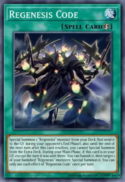Yugioh ALIN-EN060 - Regenesis Code - Super Rare - Image 1
