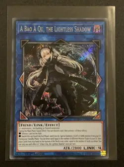 A Bao A Qu, the Lightless Shadow - SUDA-EN049 - Secret Rare - 1st Ed - YuGiOh - Image 1