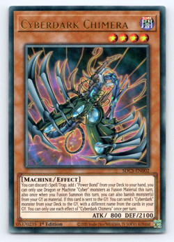 Cyberdark Chimera - SDCS-EN002 - Ultra Rare - 1st Edition - Yugioh - Image 1
