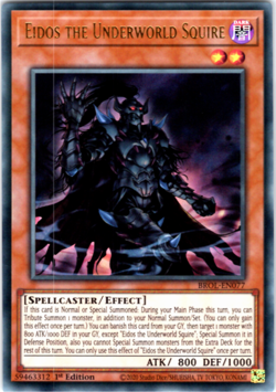 Eidos the Underworld Squire - BROL-EN077 - Ultra Rare - 1st Edition Yugioh - Image 1