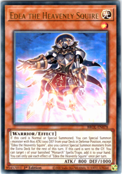 Edea the Heavenly Squire - BROL-EN078 - Ultra Rare 1st Edition Yugioh - Image 1