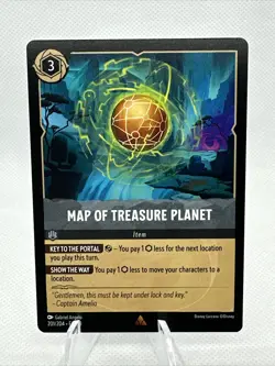 Disney Lorcana Into The Inklands - Map Of Treasure Planet - 201/204 - Image 1