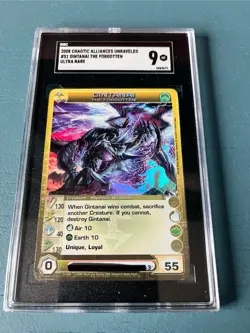 GINTANAI THE FORGOTTEN - Max Courage, Wisdom & Speed - Ultra Rare Chaotic Card - Image 1