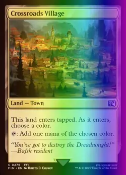MTG Magic the Gathering Crossroads Village (276/764) Final Fantasy NM FOIL - Image 1