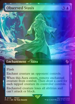 MTG Observed Stasis (113/801) Final Fantasy Commander NM FOIL - Image 1